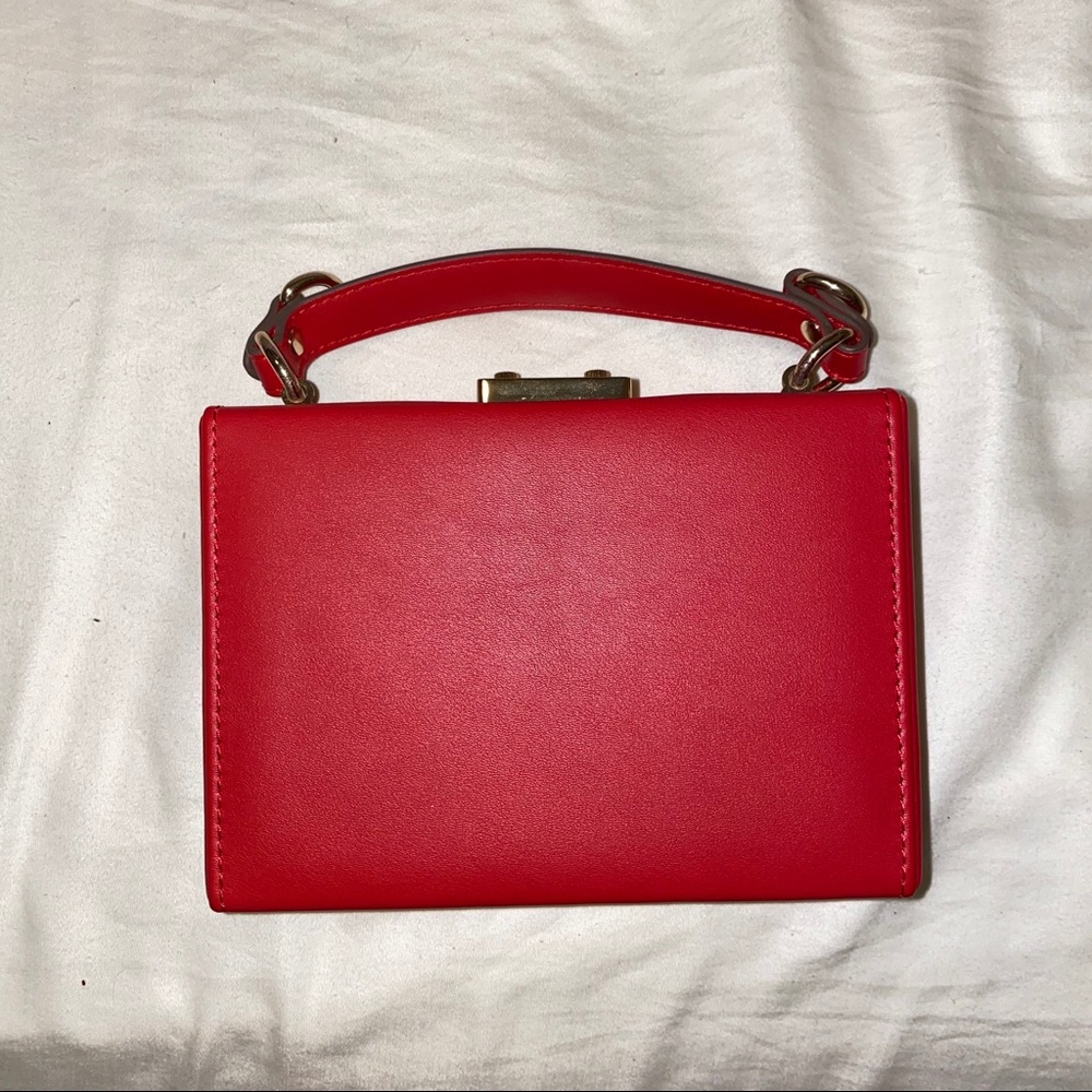 Red box crossbody/clutch purse